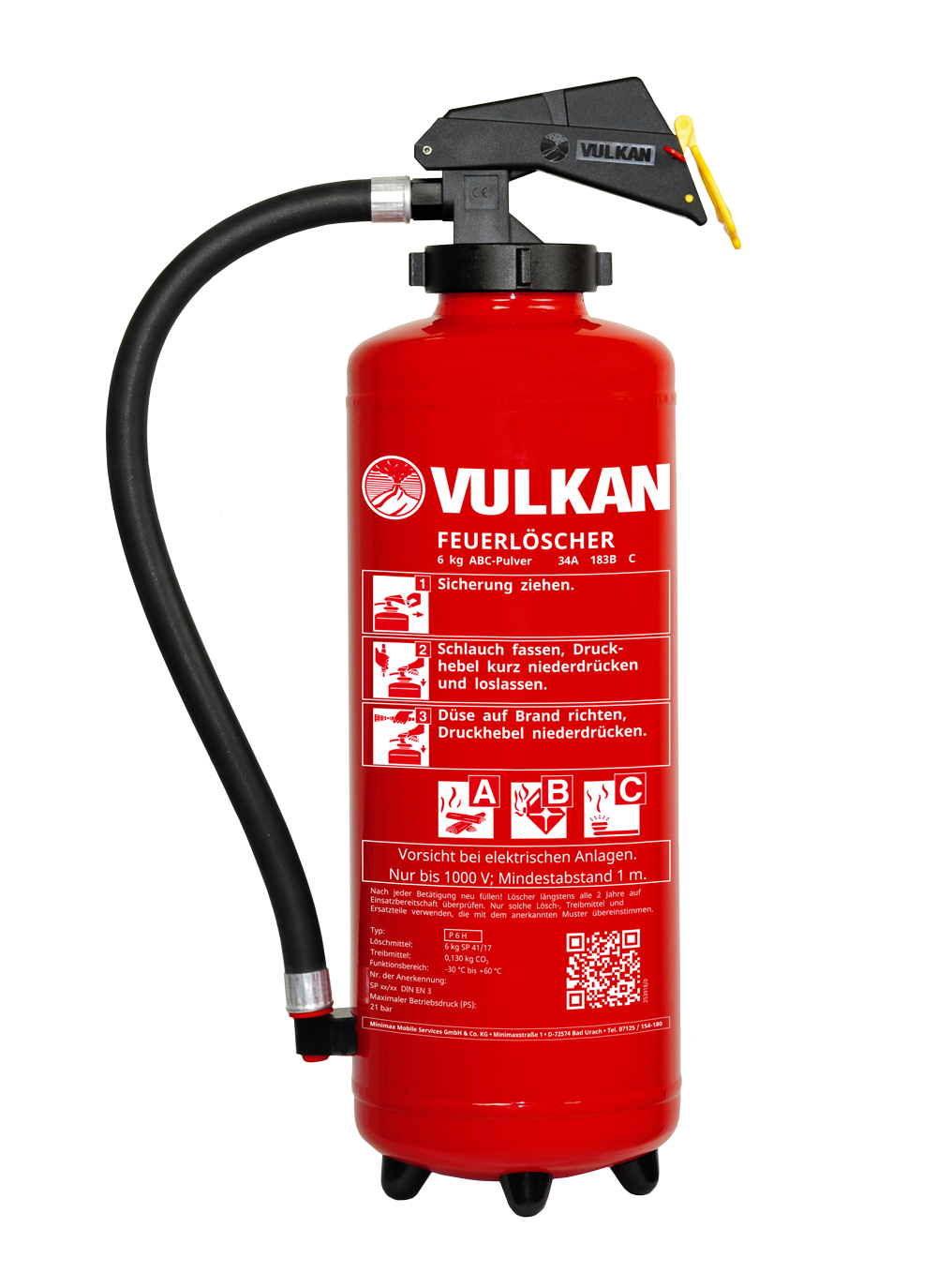 Premium Feuerlöscher der Marke Vulkan